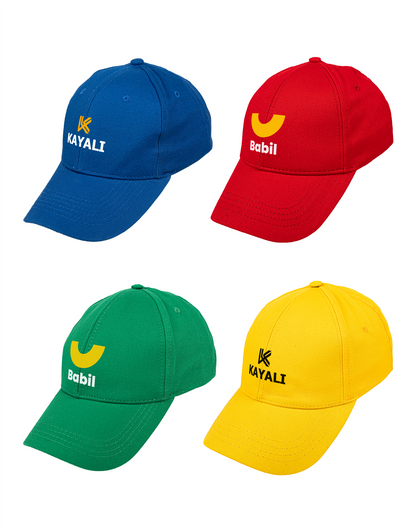 Premium Gabardin Şapka - Siyah (Özelleştirilebilir)