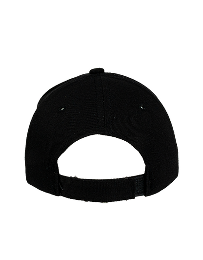 Premium Gabardin Şapka - Siyah (Özelleştirilebilir)