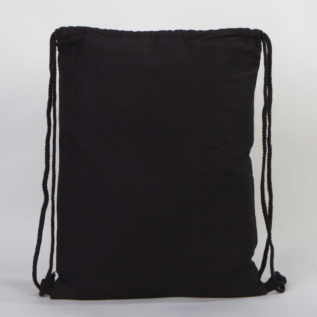 Gabardin Siyah Bez Sırt Çantası 40x50 cm (Büyük Boy)