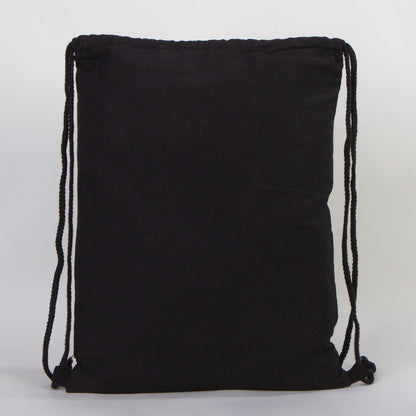 Gabardin Siyah Bez Sırt Çantası 40x50 cm (Büyük Boy)