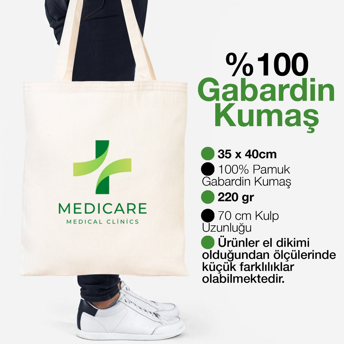Gabardin Bez Çanta 35x40 cm (Özelleştirilebilir) - istepromosyon.com