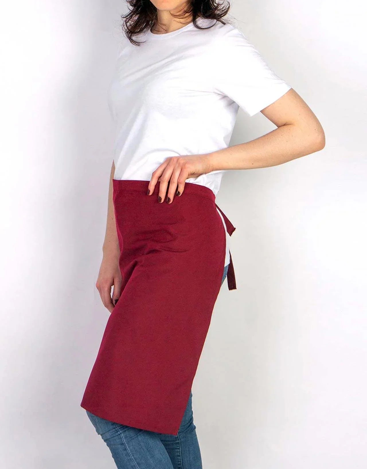 Baskılı Garson Önlüğü - Cepli