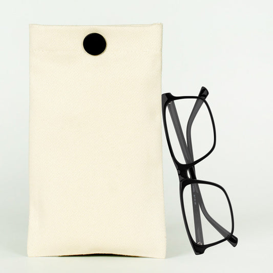 Gözlük Kılıfı - Soft Kumaş Gabardin- Çıtçıtlı 12x20 cm