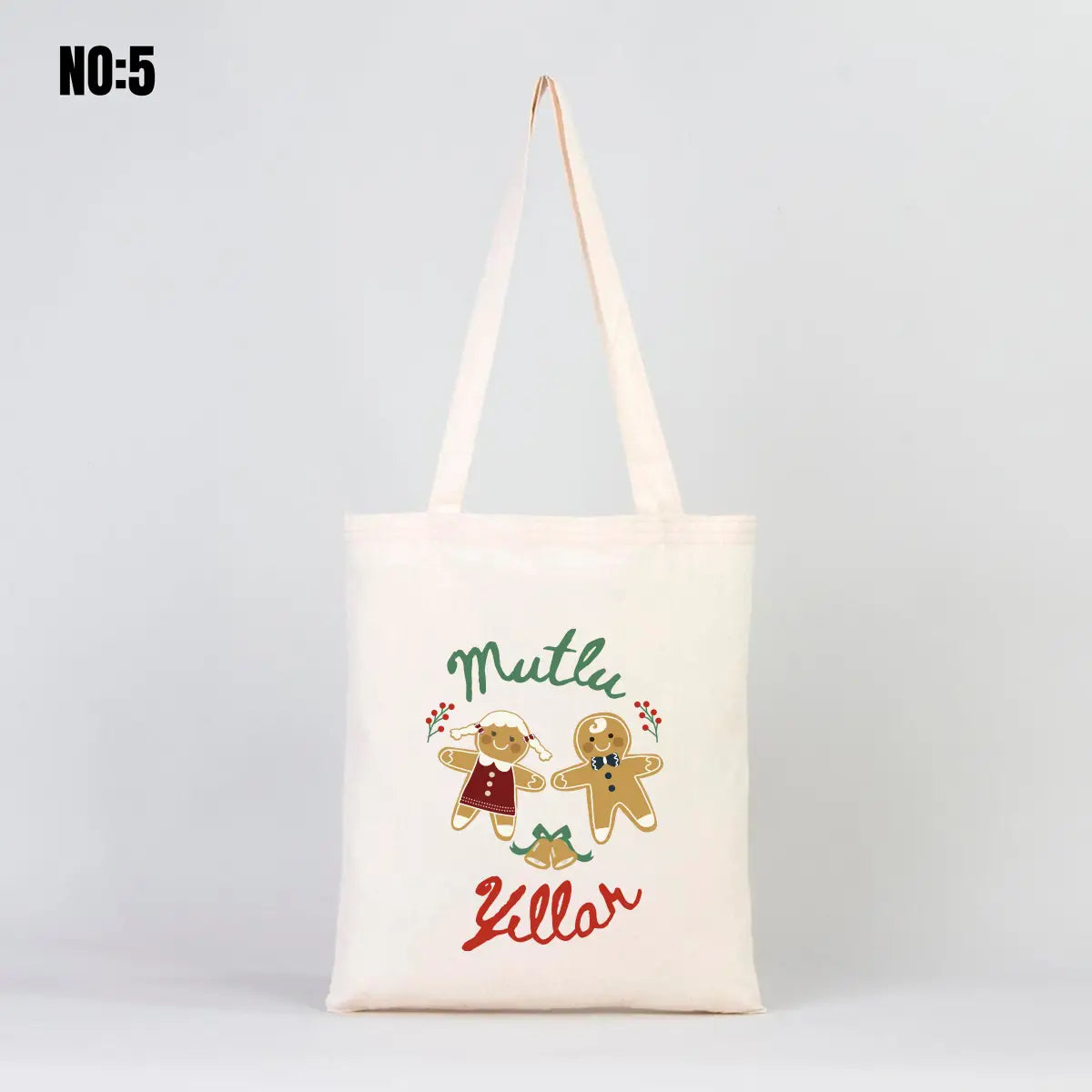 Ham Bez Çanta 35x40 cm Yılbaşı Bez Çanta Baskılı (Özelleştirilebilir)