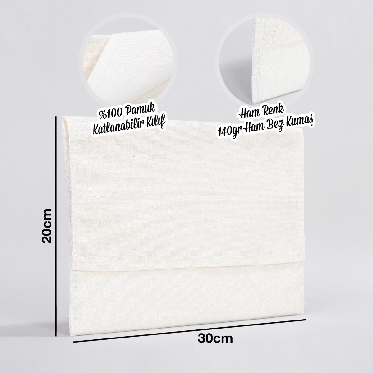 Ham Bez Kılıf - 30x20 cm