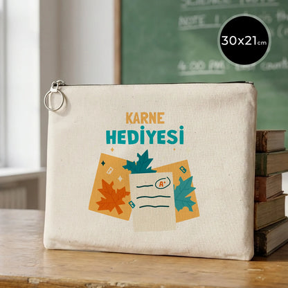 Karne Günü Özel Portföy Çanta – 30×21 cm (Astarlı, Özelleştirilebilir)
