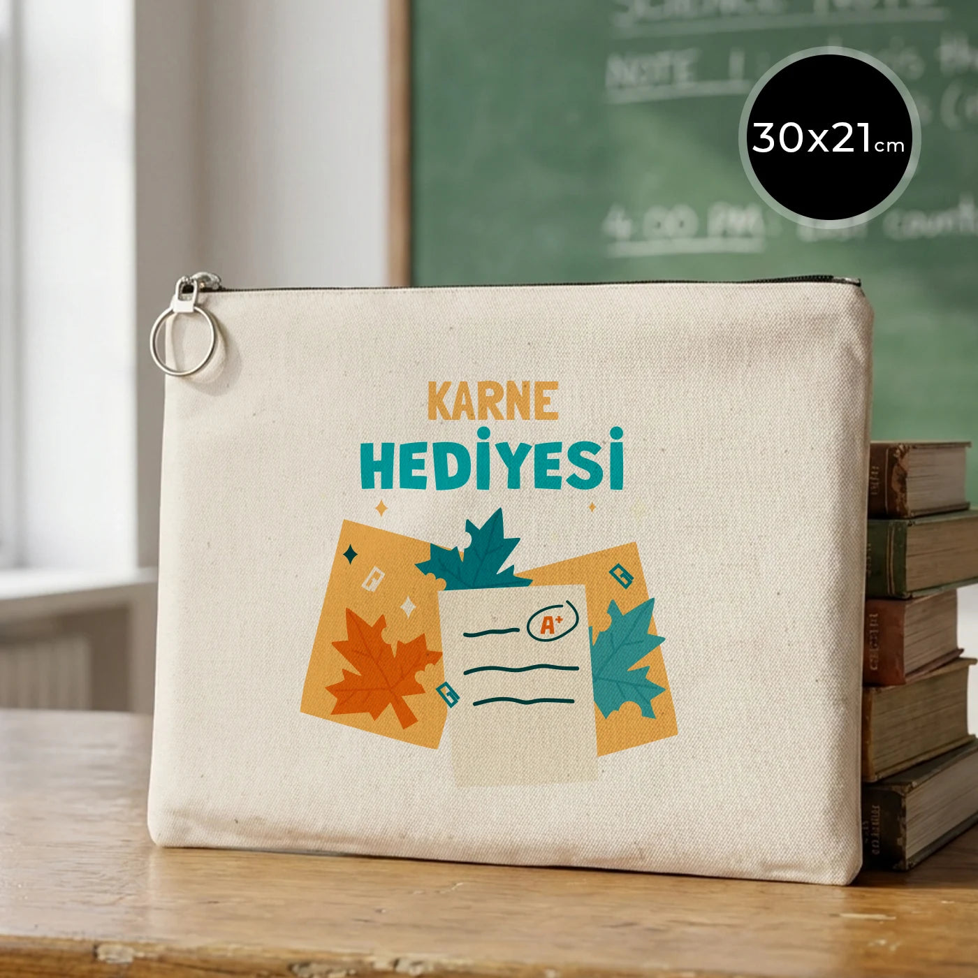Karne Günü Özel Portföy Çanta – 30×21 cm (Astarlı, Özelleştirilebilir)