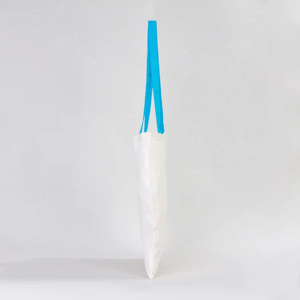 35x40 cm Turkuaz Kulp Ham Bez Çanta Baskılı - Kadınlar Günü