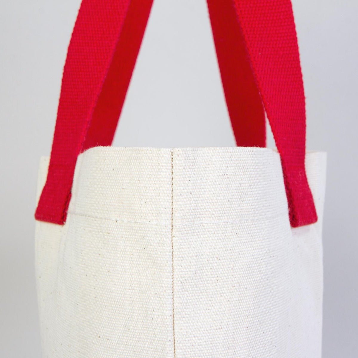 Yılbaşı Özel Modern Kanvas Çanta - Dıştan Renkli Örgü Kulp 45x35x8 cm - görsel 8