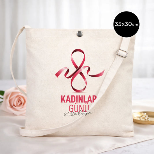 Kadınlar Günü Kanvas Heybe