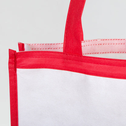 Tela Çanta  - Kırmızı Biyeli Promosyon Çanta