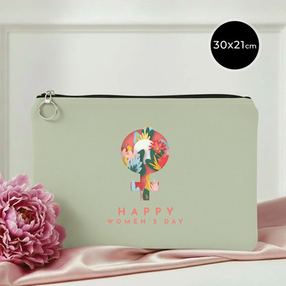 30×21 cm Mint Yeşili Portföy Çanta Astarlı – Kadınlar Günü Hediyesi