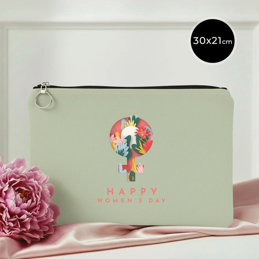 30×21 cm Mint Yeşili Portföy Çanta Astarlı – Kadınlar Günü Hediyesi