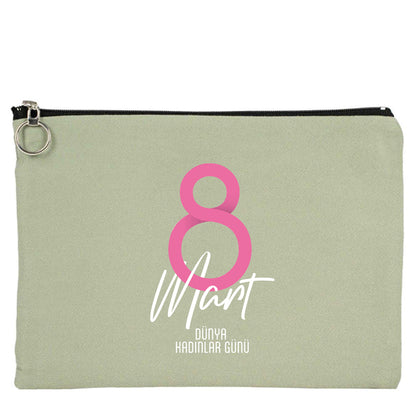 30×21 cm Mint Yeşili Portföy Çanta Astarlı – Kadınlar Günü Hediyesi
