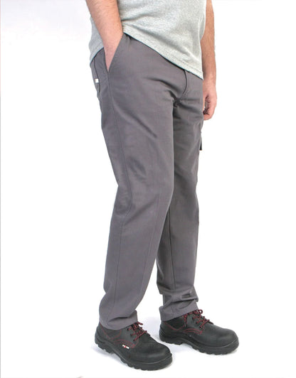 İş Pantolonu Kargo Cepli - Gri