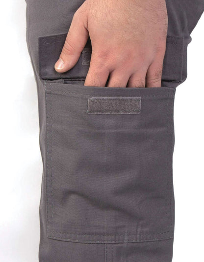 İş Pantolonu Kargo Cepli - Gri