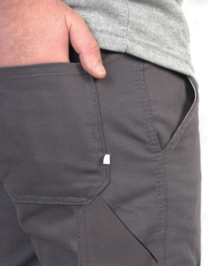 İş Pantolonu Kargo Cepli - Gri