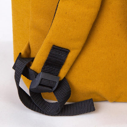 Kanvas Sırt Çantası Hardal - 28x43x10 cm