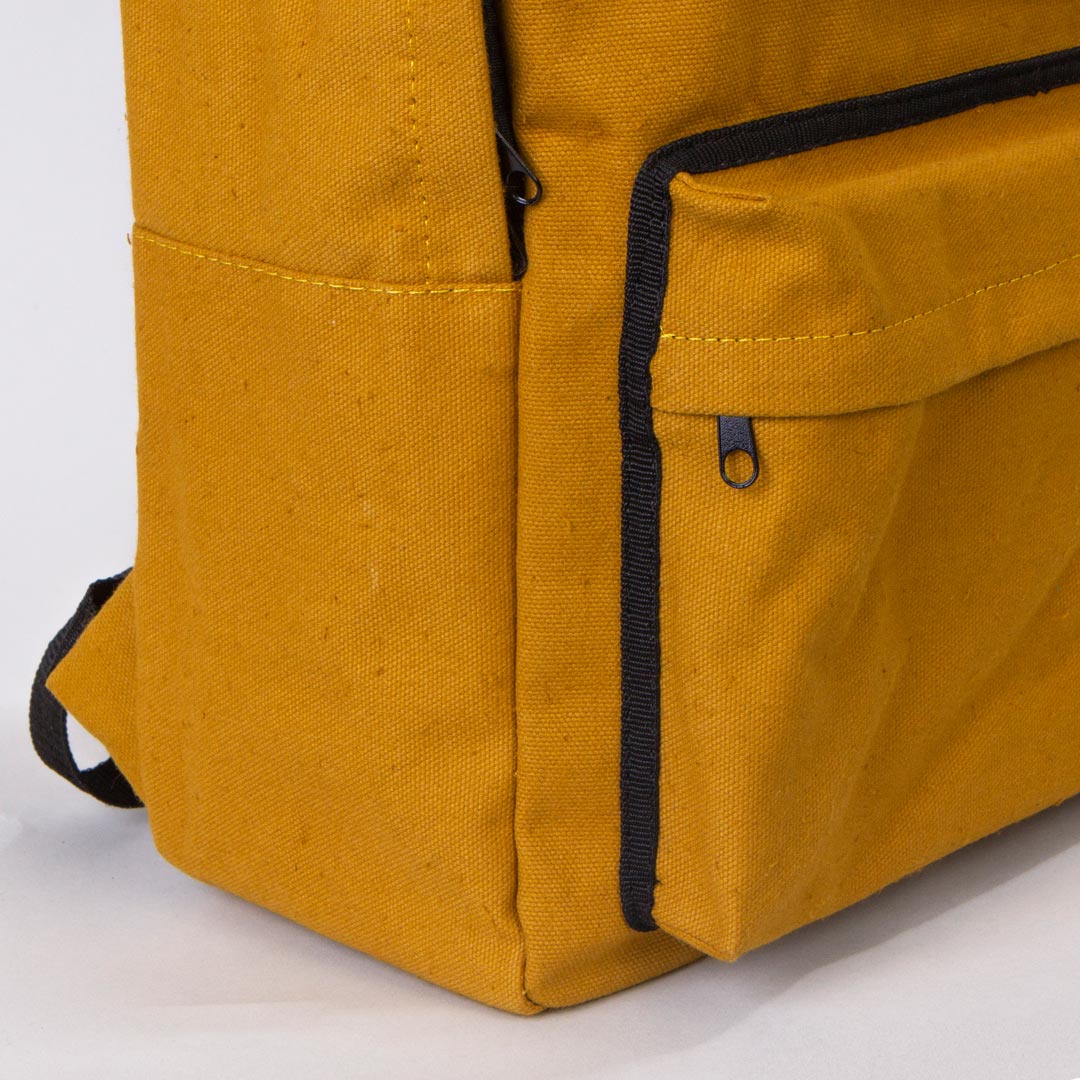 Kanvas Sırt Çantası Hardal - 28x43x10 cm