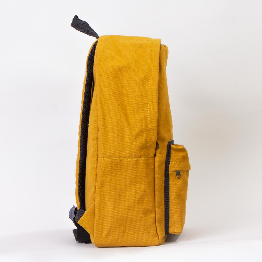 Kanvas Sırt Çantası Hardal - 28x43x10 cm