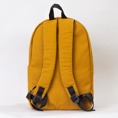 Kanvas Sırt Çantası Hardal - 28x43x10 cm