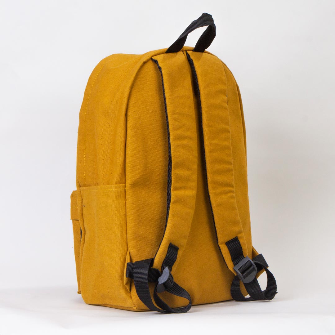 Kanvas Sırt Çantası Hardal - 28x43x10 cm