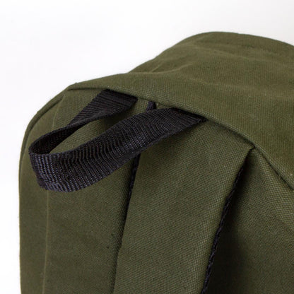 Kanvas Sırt Çantası Yeşil - 28x43x10 cm 