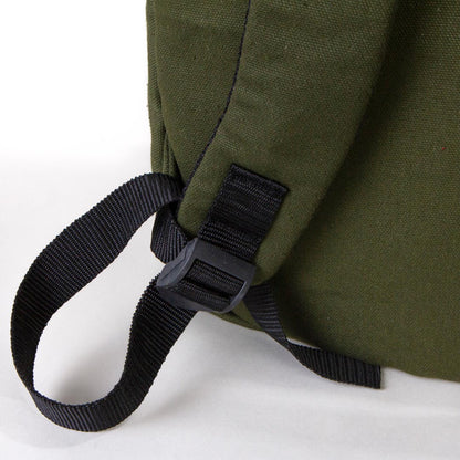 Kanvas Sırt Çantası Yeşil - 28x43x10 cm 