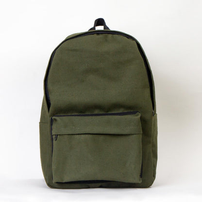 Kanvas Sırt Çantası Yeşil - 28x43x10 cm 
