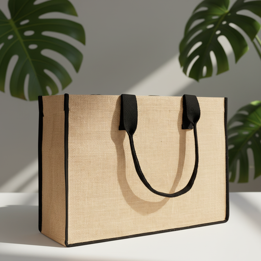 Large Jüt Çanta – Tam Körüklü, Geniş ve Dayanıklı 45x31x15 cm