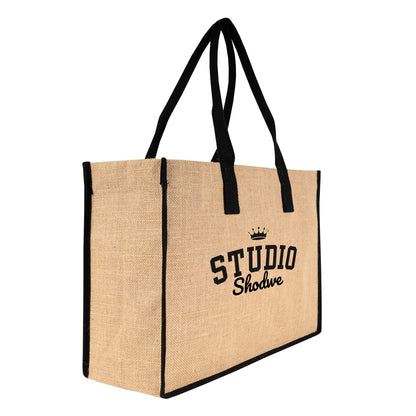 Large Jüt Çanta – Tam Körüklü, Geniş ve Dayanıklı 45x31x15 cm (Özelleştirilebilir)