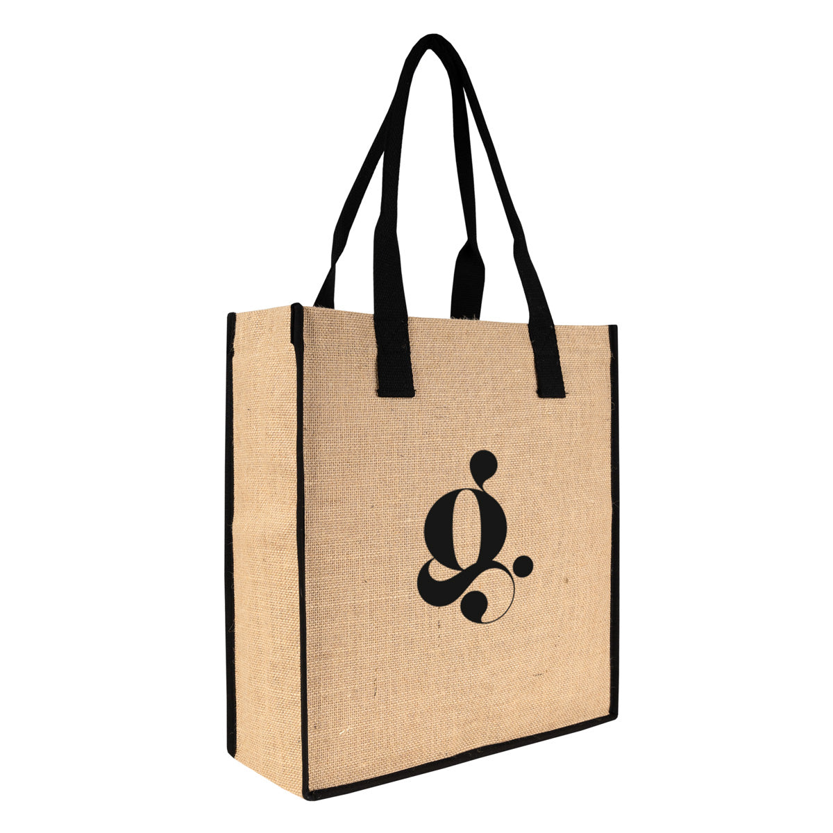 Tam Körüklü Large Jüt Çanta 35x40x12 cm (Özelleştirilebilir)