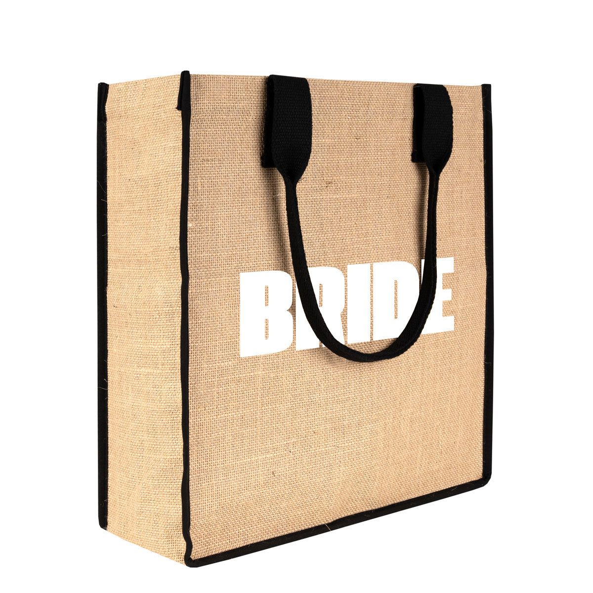 Tam Körüklü Large Jüt Çanta 35x40x12 cm (Özelleştirilebilir)