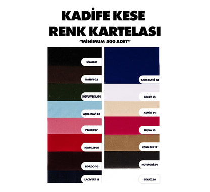 Yılbaşı Temalı Kadife Gül Kese 10x13 cm - görsel 12