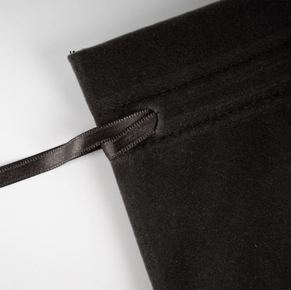 Kadife Gül Kese 10x13 cm - Antrasit (Özelleştirilebilir)