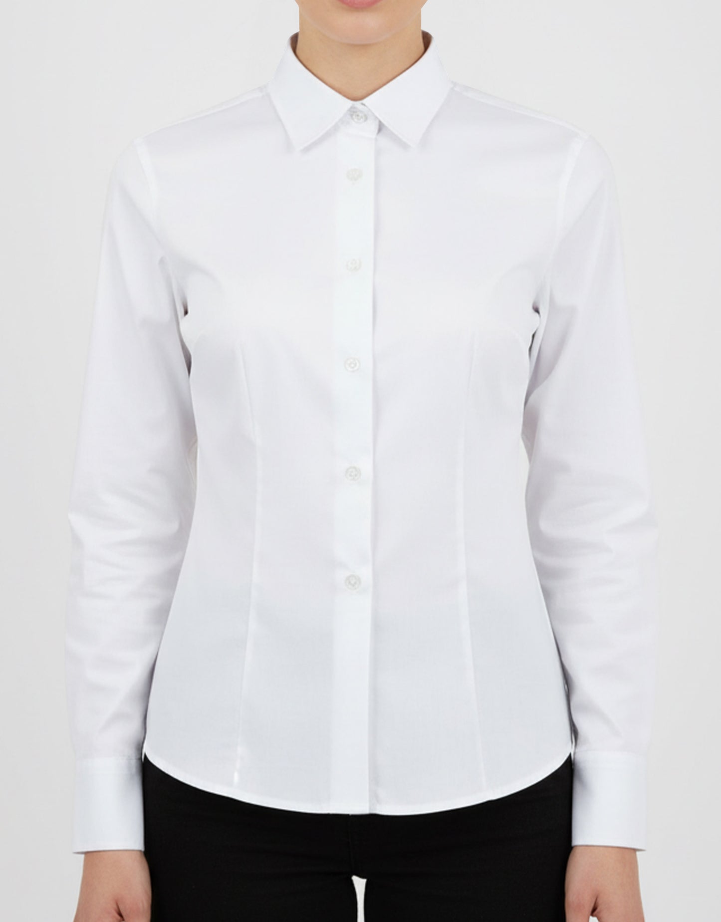 Kadın Beyaz Gömlek – Baskısız, Toptan Satış