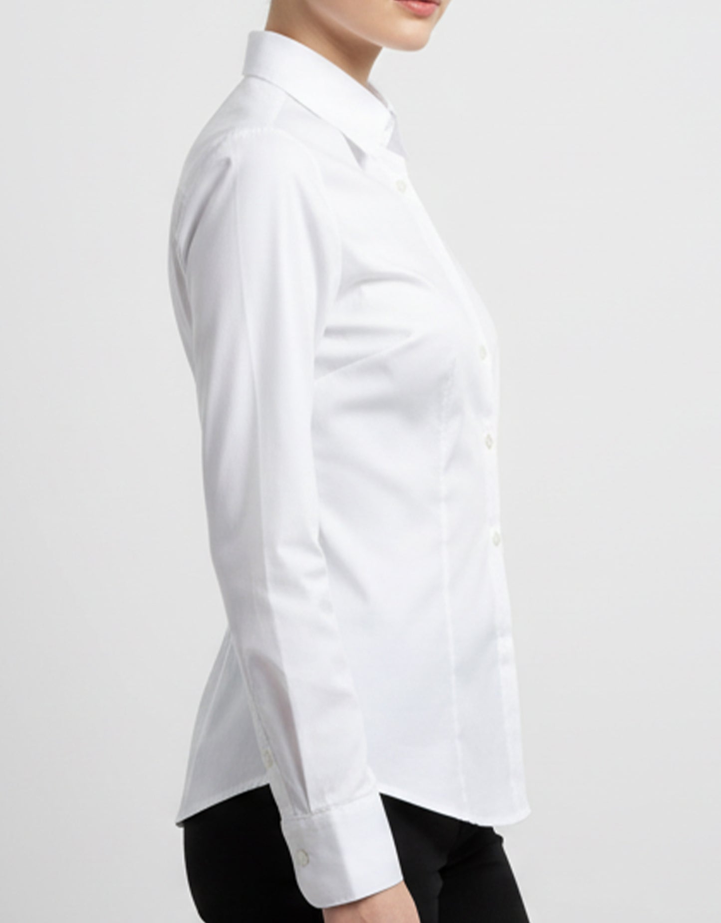 Kadın Beyaz Gömlek – Baskısız, Toptan Satış