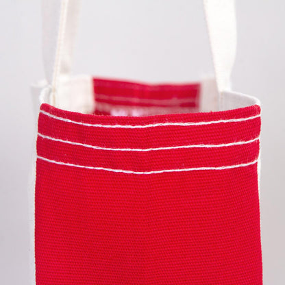 Classic Kanvas Çanta - Kırmızı Tam Körüklü 40x35x10 cm