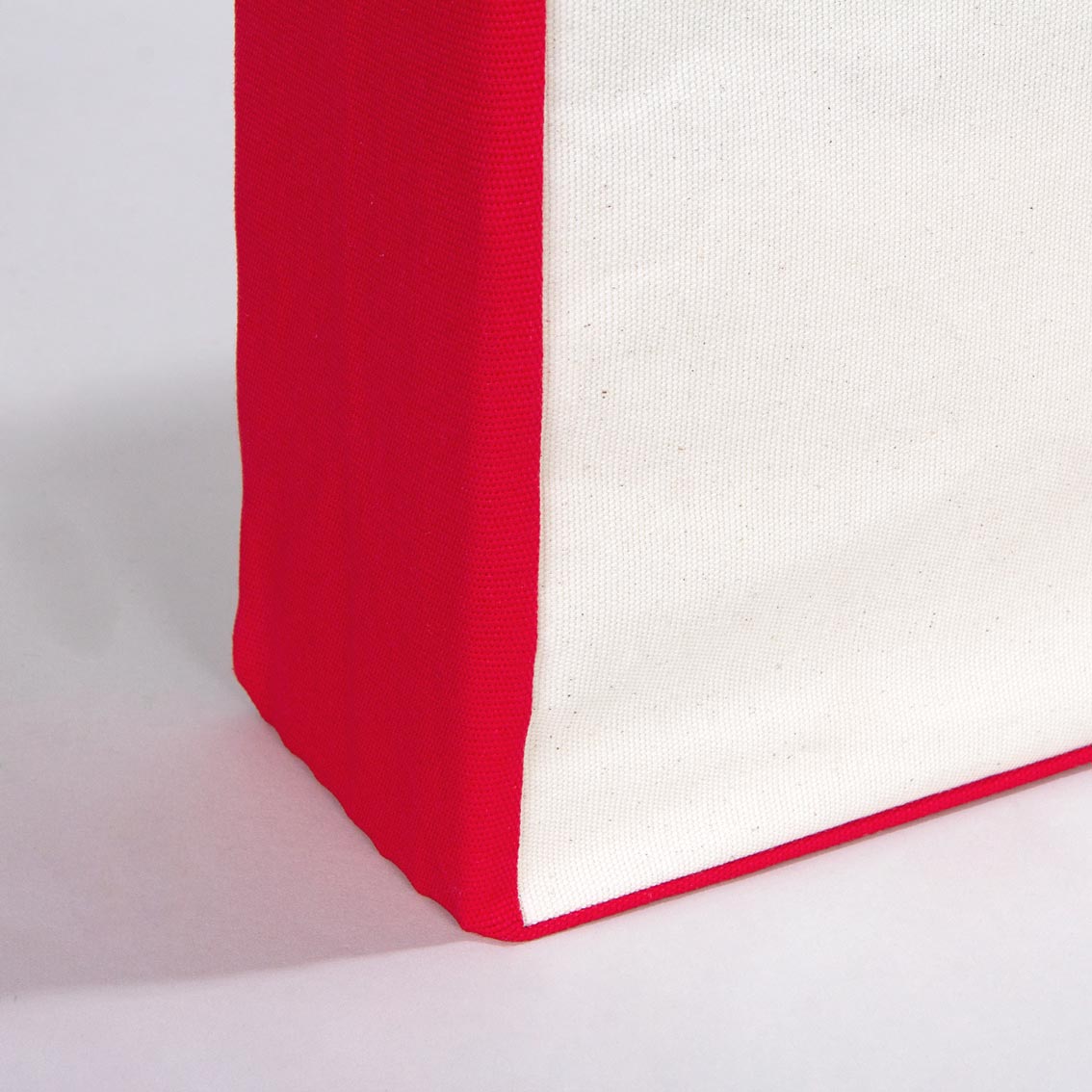 Classic Kanvas Çanta - Kırmızı Tam Körüklü 40x35x10 cm