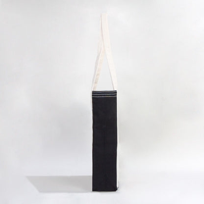 Classic Kanvas Çanta - Siyah Tam Körüklü 40x35x10 cm