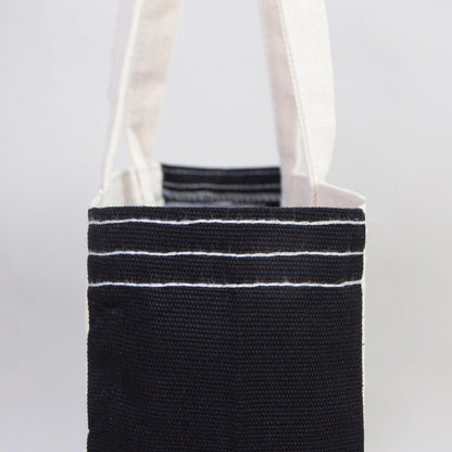 Classic Kanvas Çanta - Siyah Tam Körüklü 40x35x10 cm