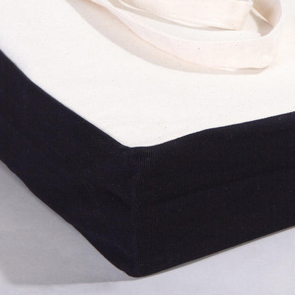 Classic Kanvas Çanta - Siyah Tam Körüklü 40x35x10 cm