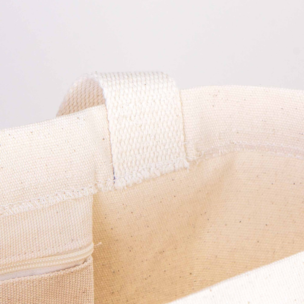 Kanvas Bez Çanta İç Cepli Örgü Kulp - 40x40x10 cm