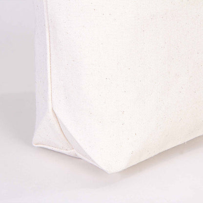 Kanvas Bez Çanta İç Cepli Örgü Kulp - 40x40x10 cm