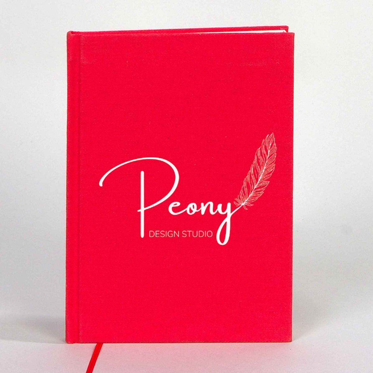 Kanvas Defter Kırmızı 14x20 cm (Özelleştirilebilir)