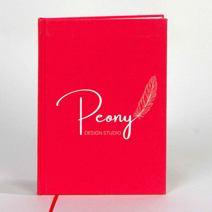 Kanvas Defter Kırmızı 14x20 cm (Özelleştirilebilir)