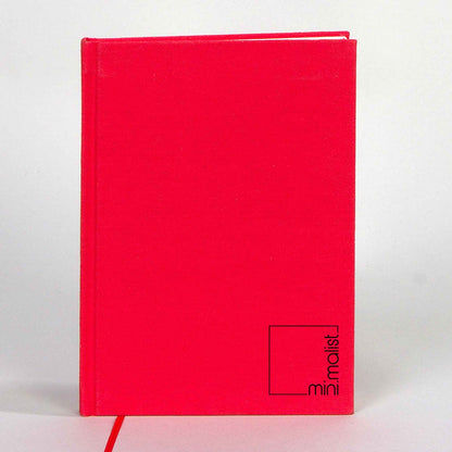 Kanvas Defter Kırmızı 14x20 cm (Özelleştirilebilir)