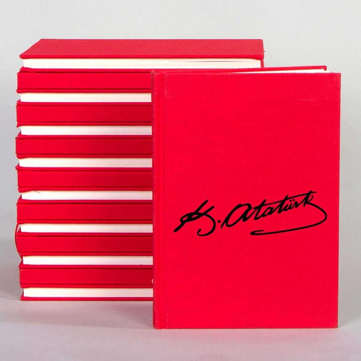 Kanvas Defter Kırmızı 14x20 cm (Özelleştirilebilir)