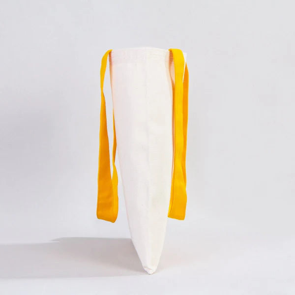 35x40 cm Sarı İç Cepli Kanvas Bez Çanta - Kadınlar Günü