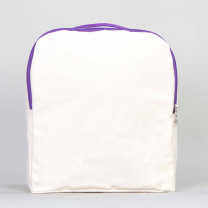 Kanvas Sırt Çantası VİP Mor - 25x32x10 cm